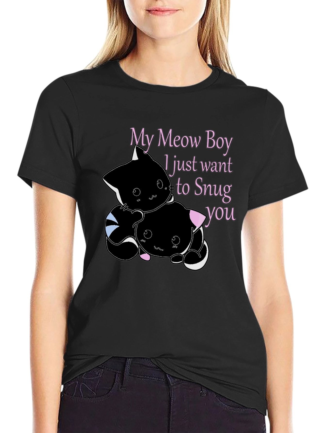 My Meow Boy Graphic Tee - Snuggle Time T-Shirt