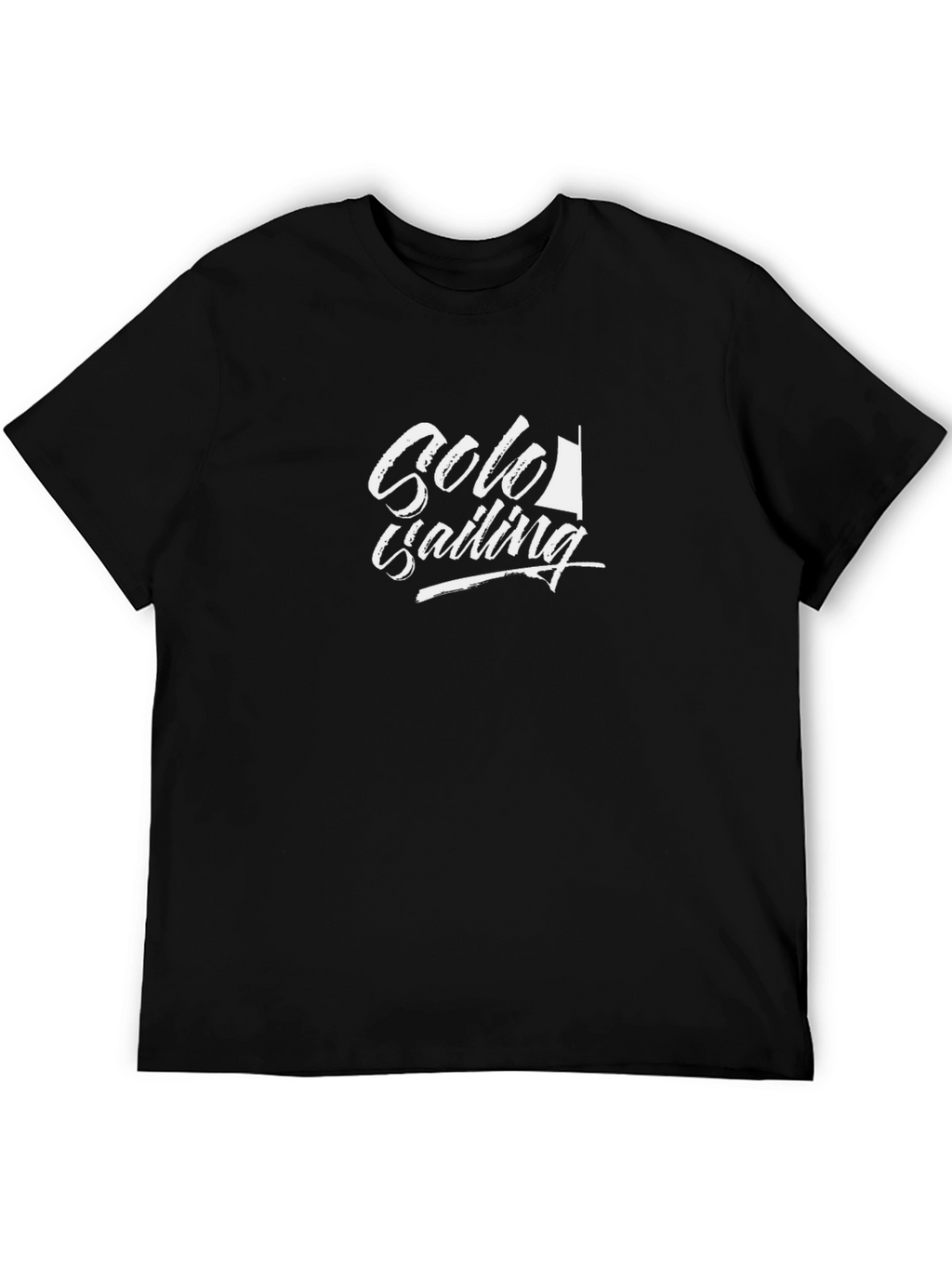 Solo Sailing Graphic Black T-Shirt