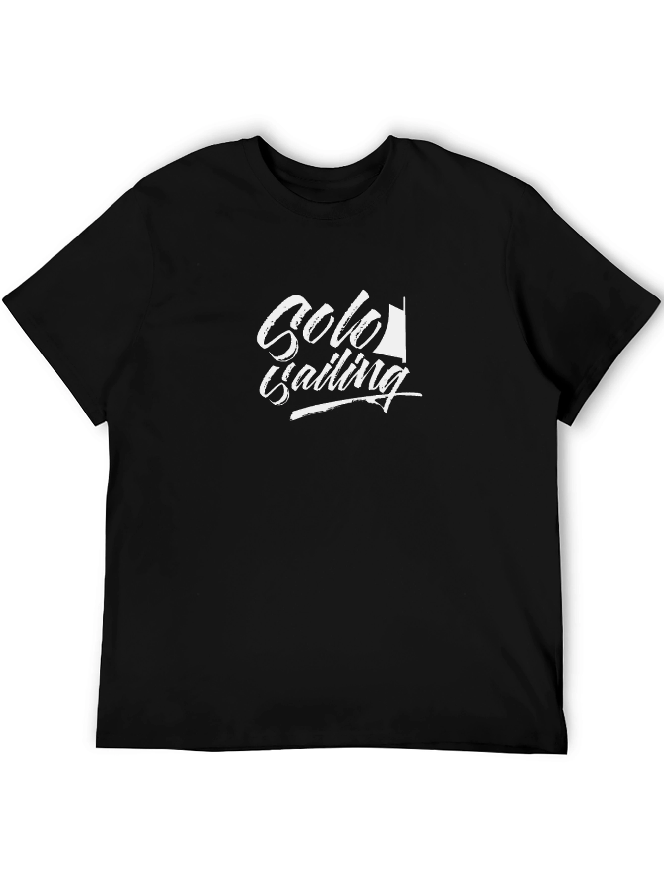 Solo Sailing Graphic Black T-Shirt