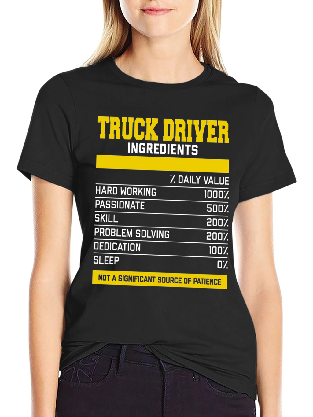 Truck Driver Ingredients T-Shirt - Funny Gift