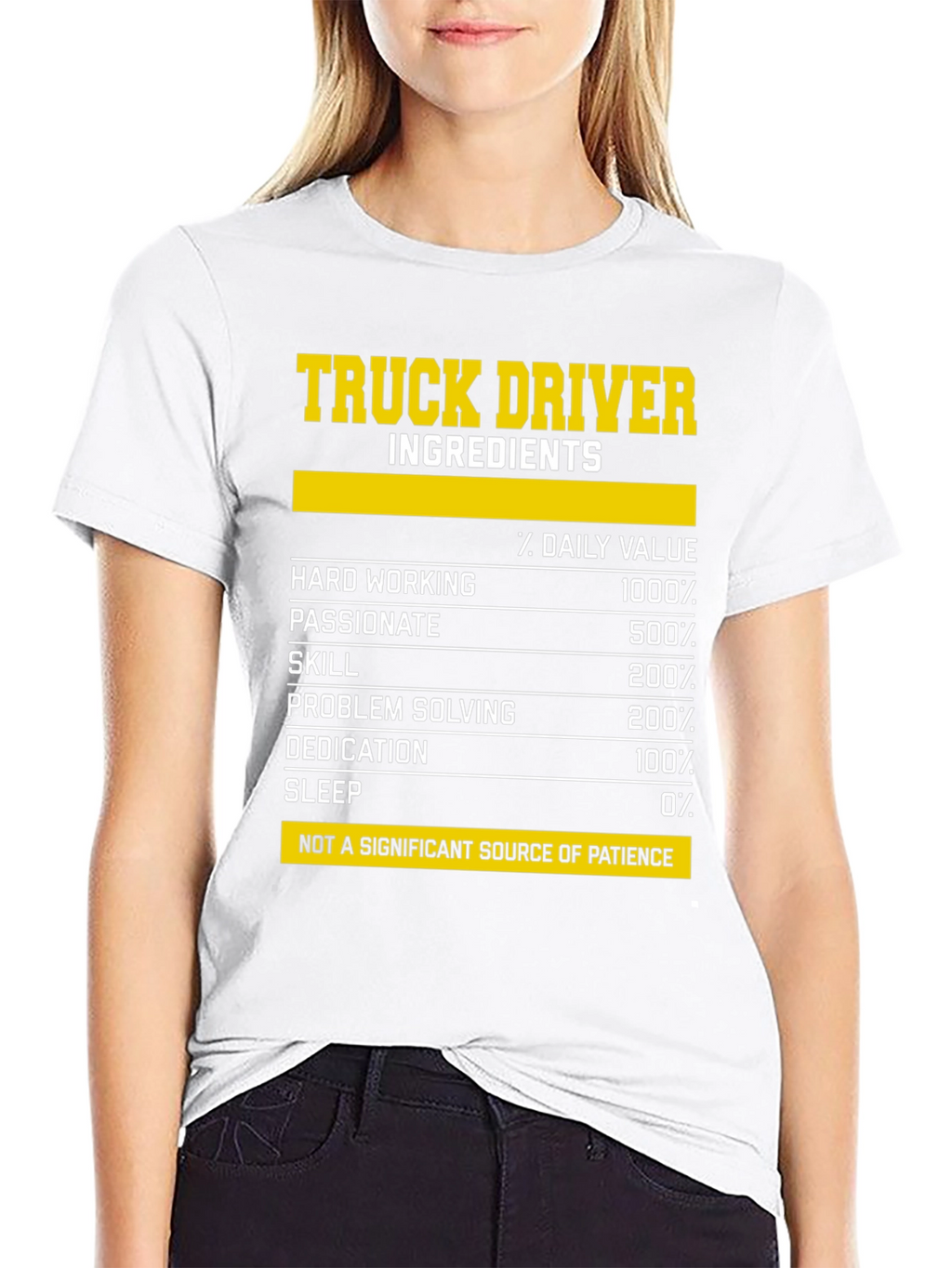 Truck Driver Ingredients T-Shirt - Funny Gift