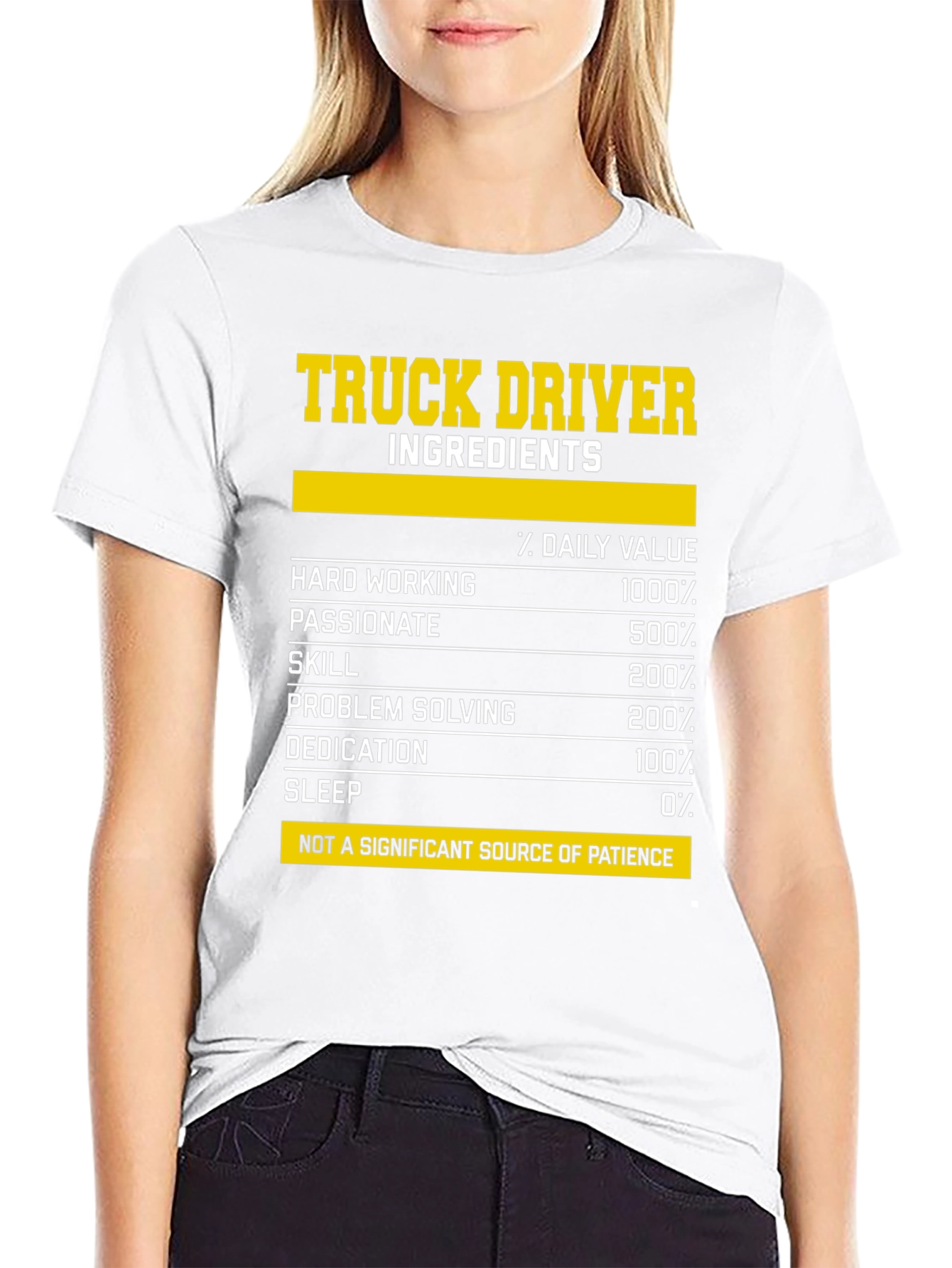 Truck Driver Ingredients T-Shirt - Funny Gift