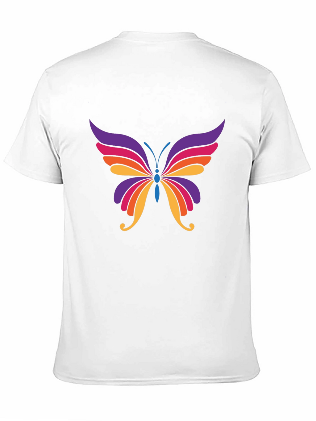 Colorful Butterfly Graphic T-Shirt