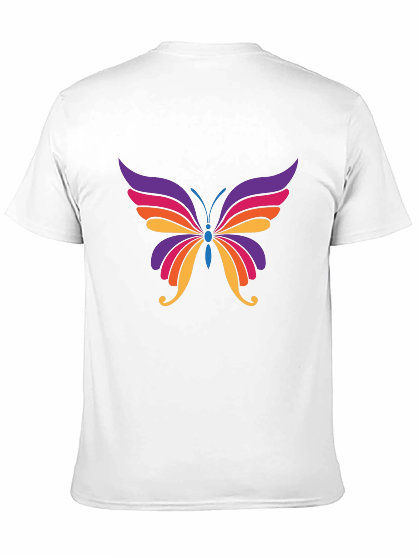 Colorful Butterfly Graphic T-Shirt