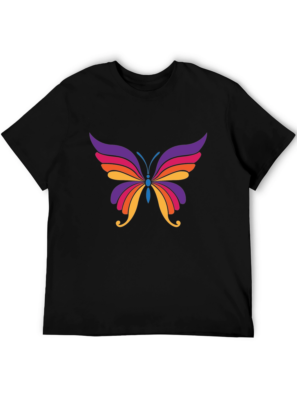 Colorful Butterfly Graphic T-Shirt