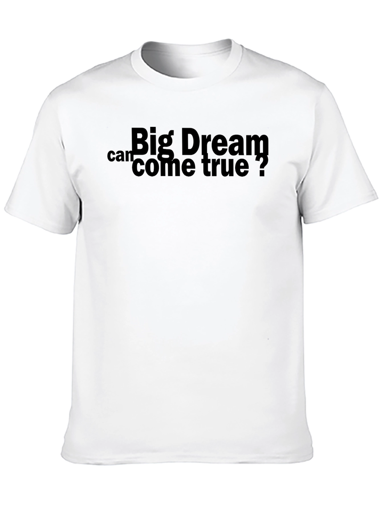 Big Dream Graphic Tee - Black Cotton Comfort