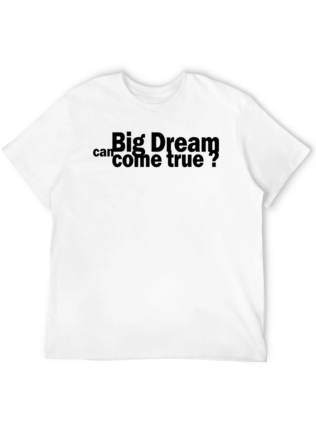 Big Dream Graphic Tee - Black Cotton Comfort