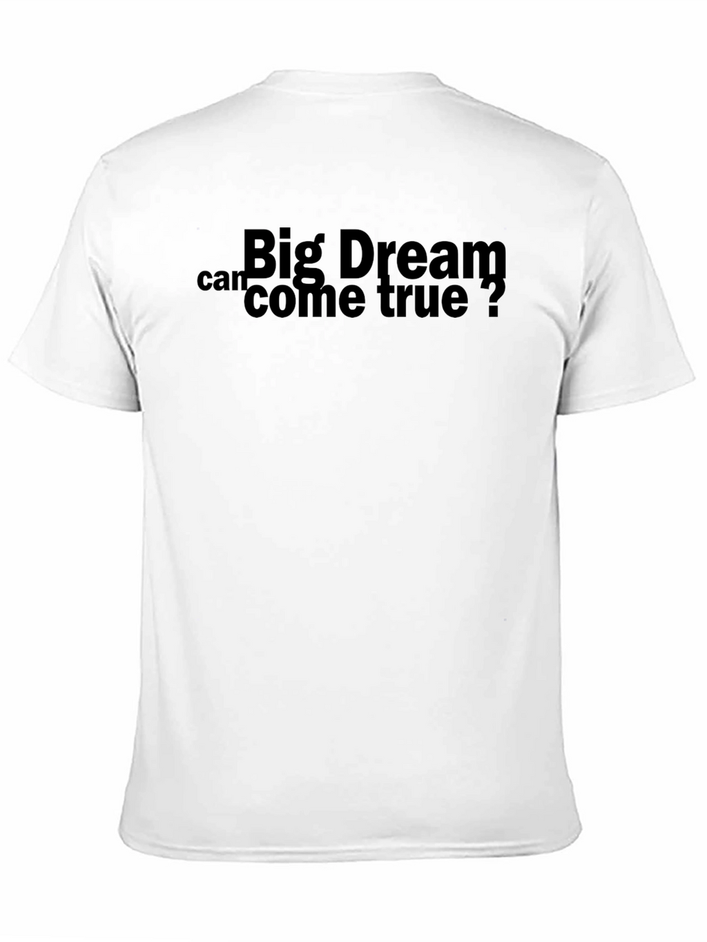 Big Dream Graphic Tee - Black Cotton Comfort