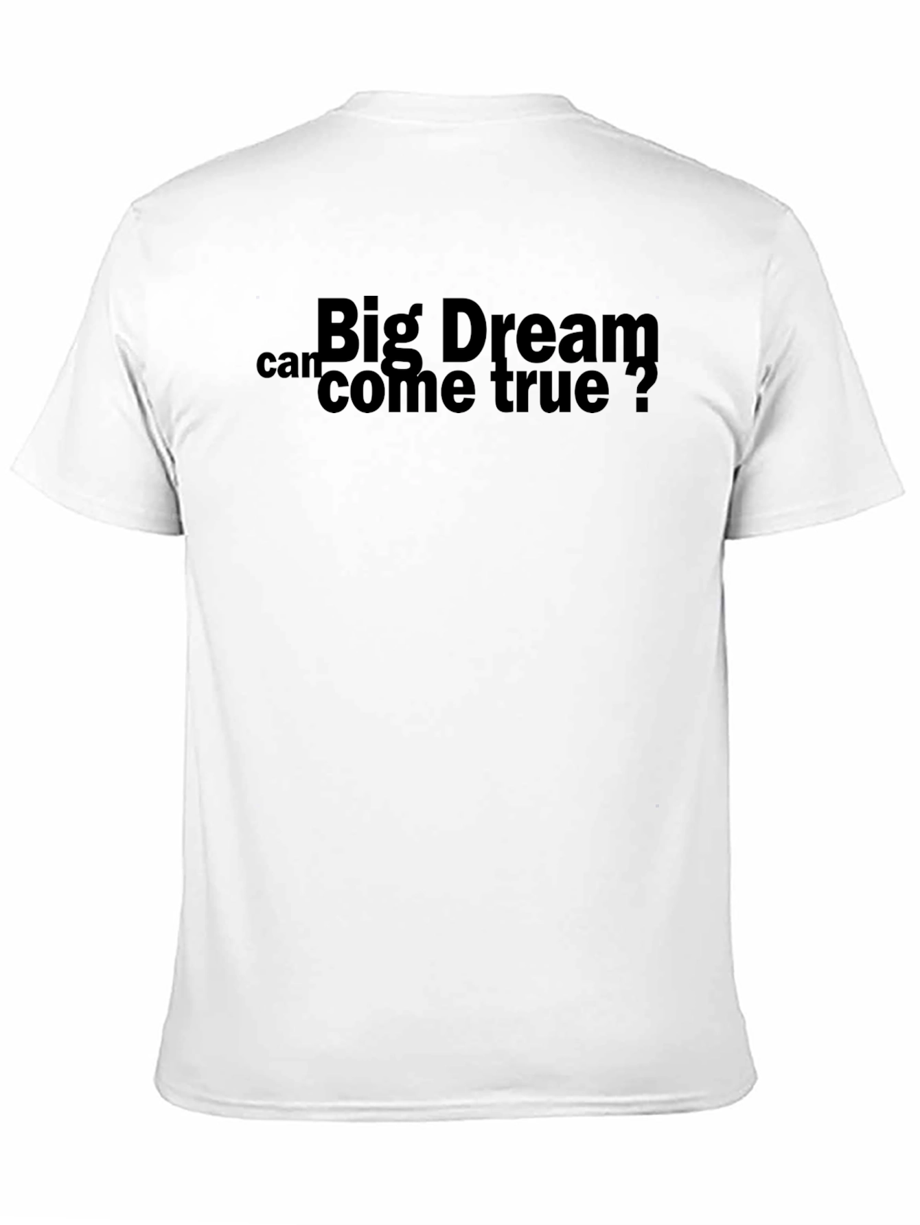 Big Dream Graphic Tee - Black Cotton Comfort