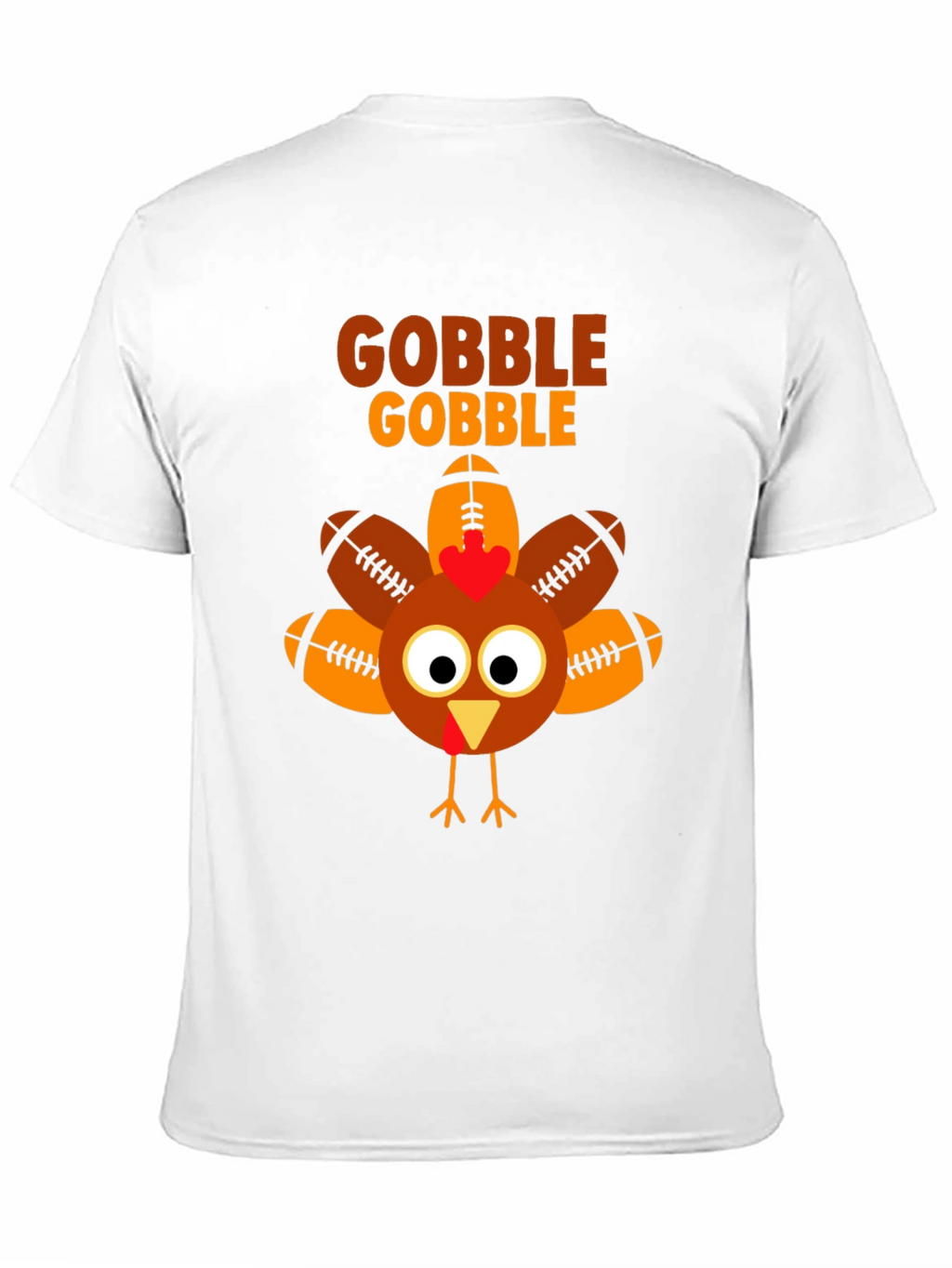 Gobble Football Turkey T-Shirt - Thanksgiving Tee