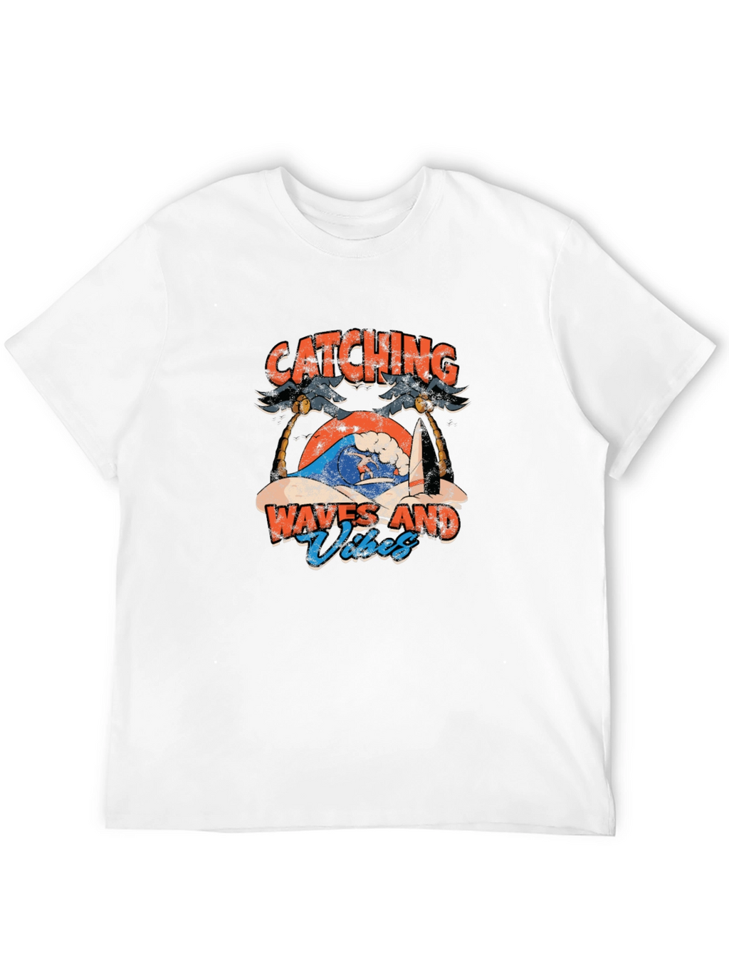 Catching Waves T-Shirt - Surfing Vibes