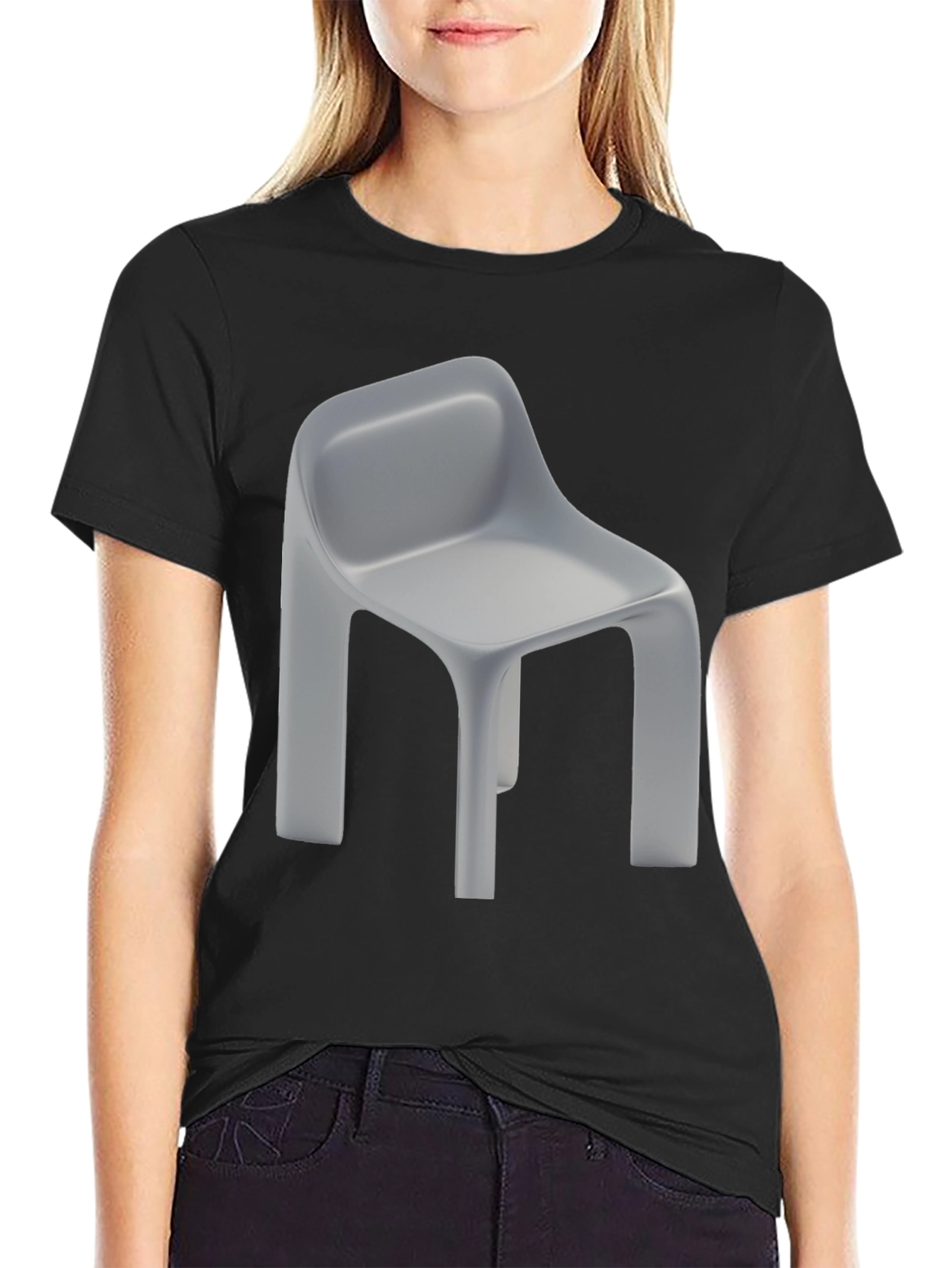 Chair Graphic Tee - Modern Minimalist Design