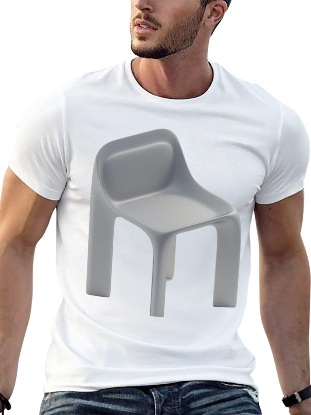 Chair Graphic Tee - Modern Minimalist Design