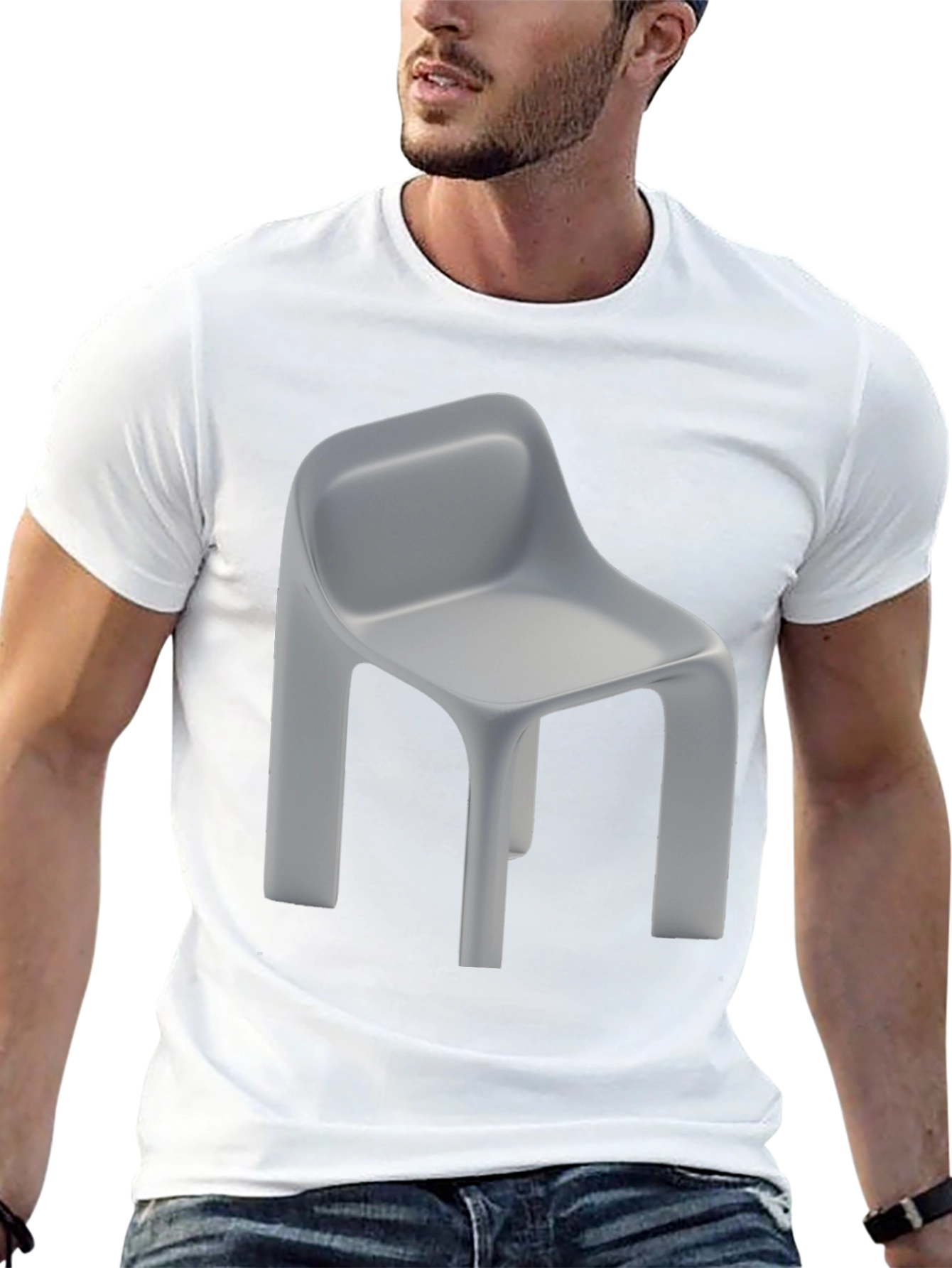 Chair Graphic Tee - Modern Minimalist Design