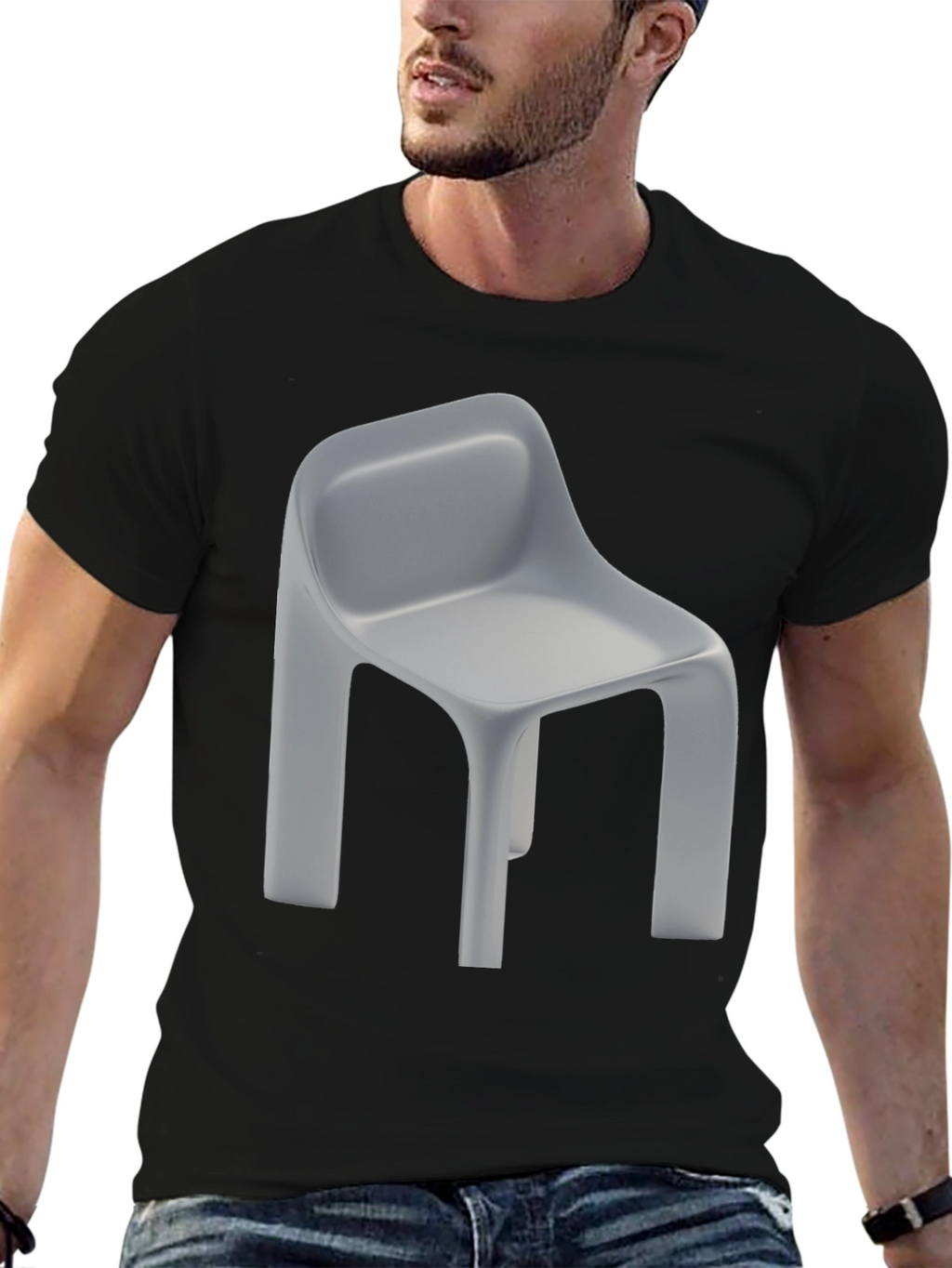 Chair Graphic Tee - Modern Minimalist Design