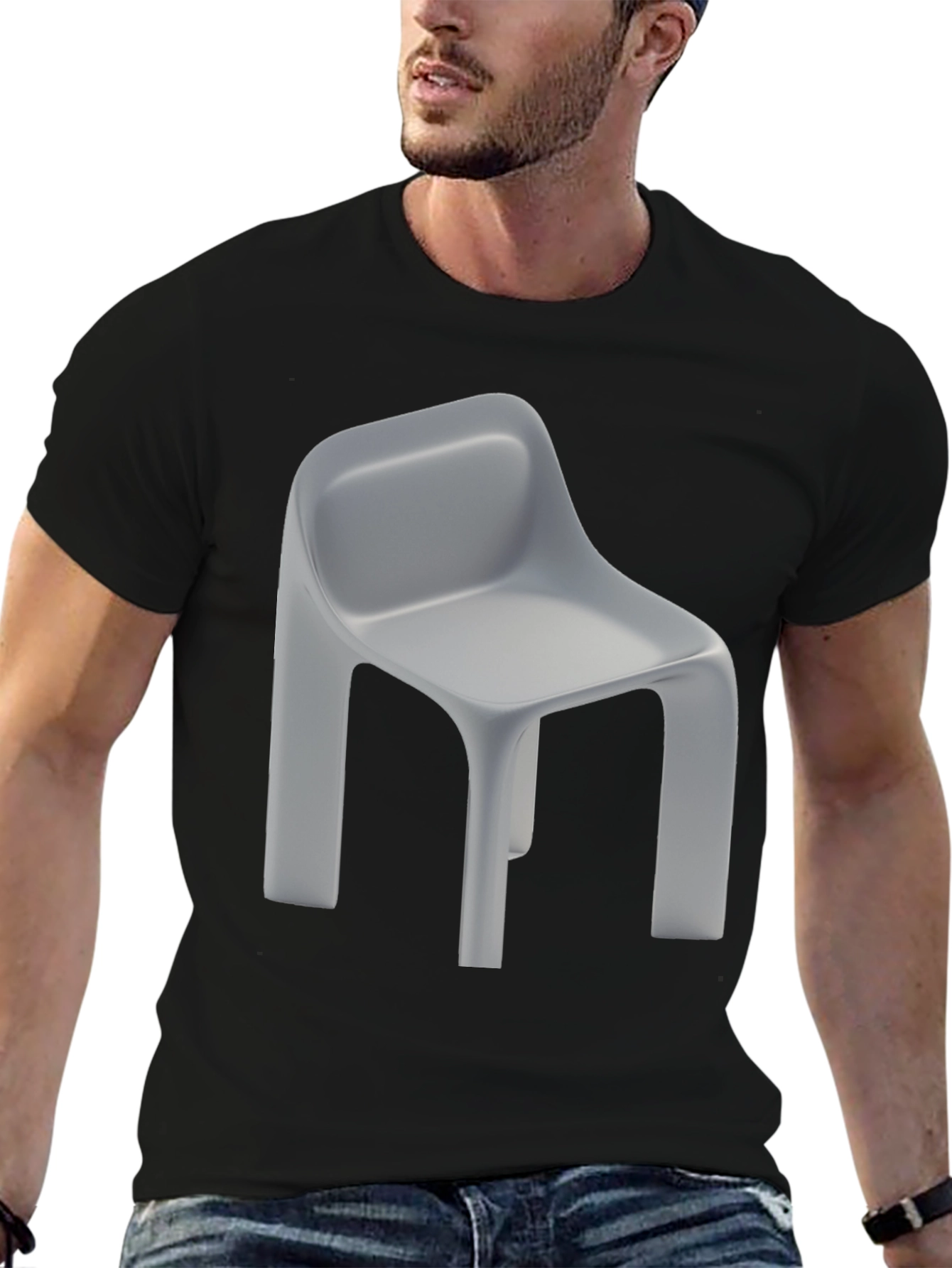 Chair Graphic Tee - Modern Minimalist Design