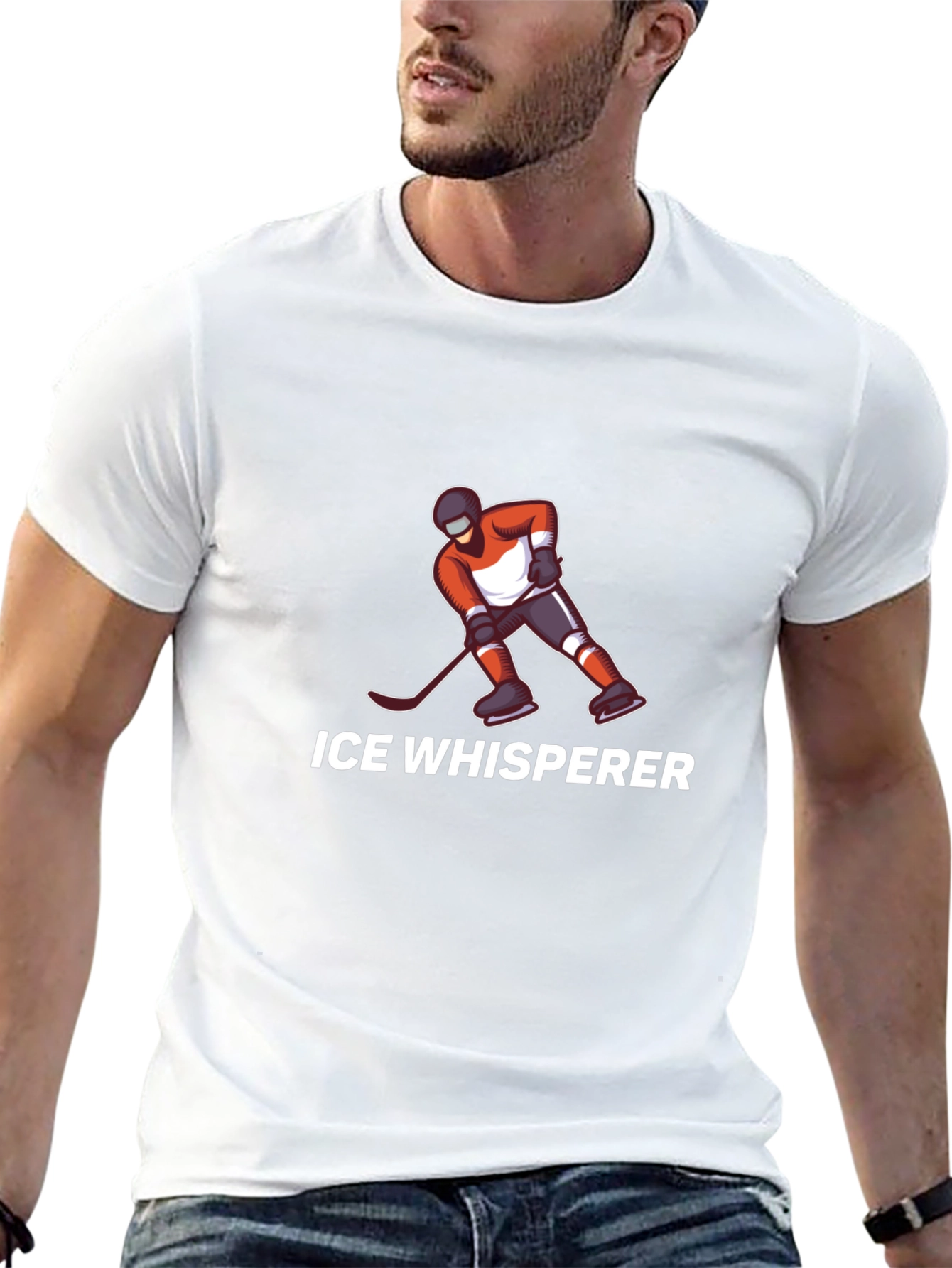 Ice Whisperer Hockey Graphic T-Shirt