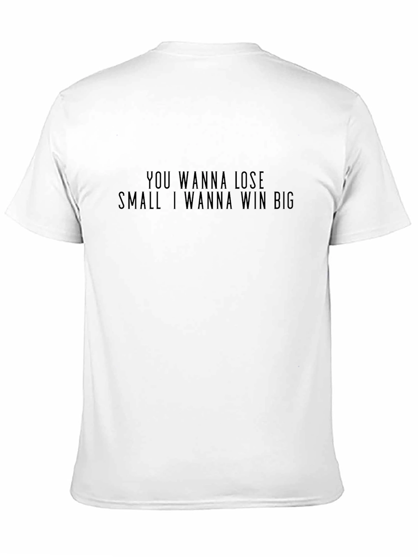 Motivational Slogan Graphic Black T-Shirt