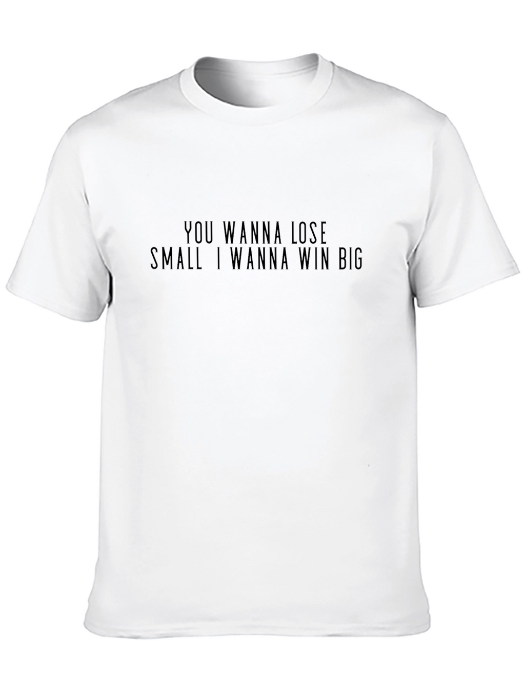 Motivational Slogan Graphic Black T-Shirt