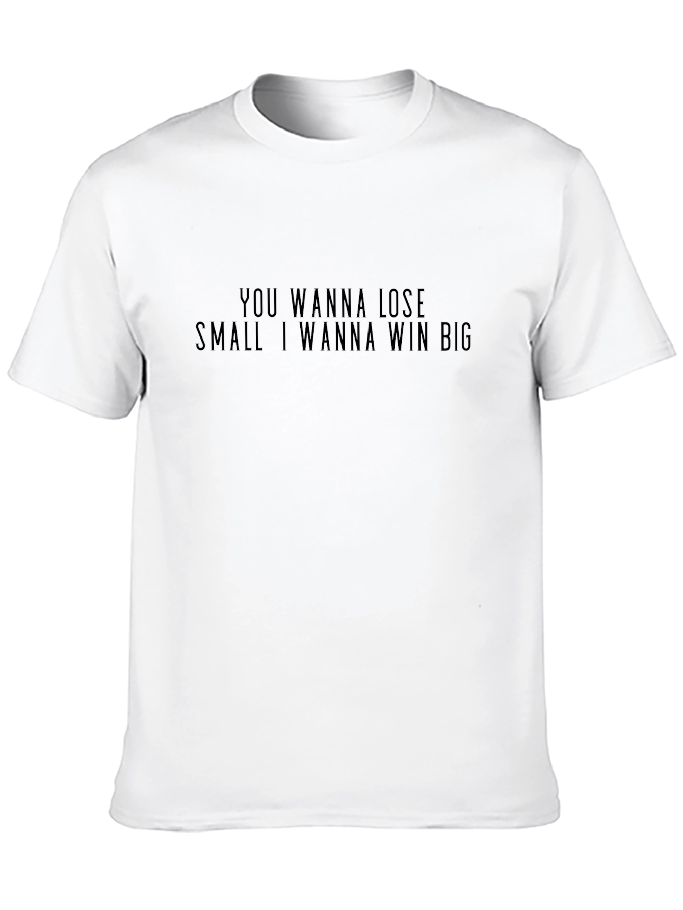 Motivational Slogan Graphic Black T-Shirt