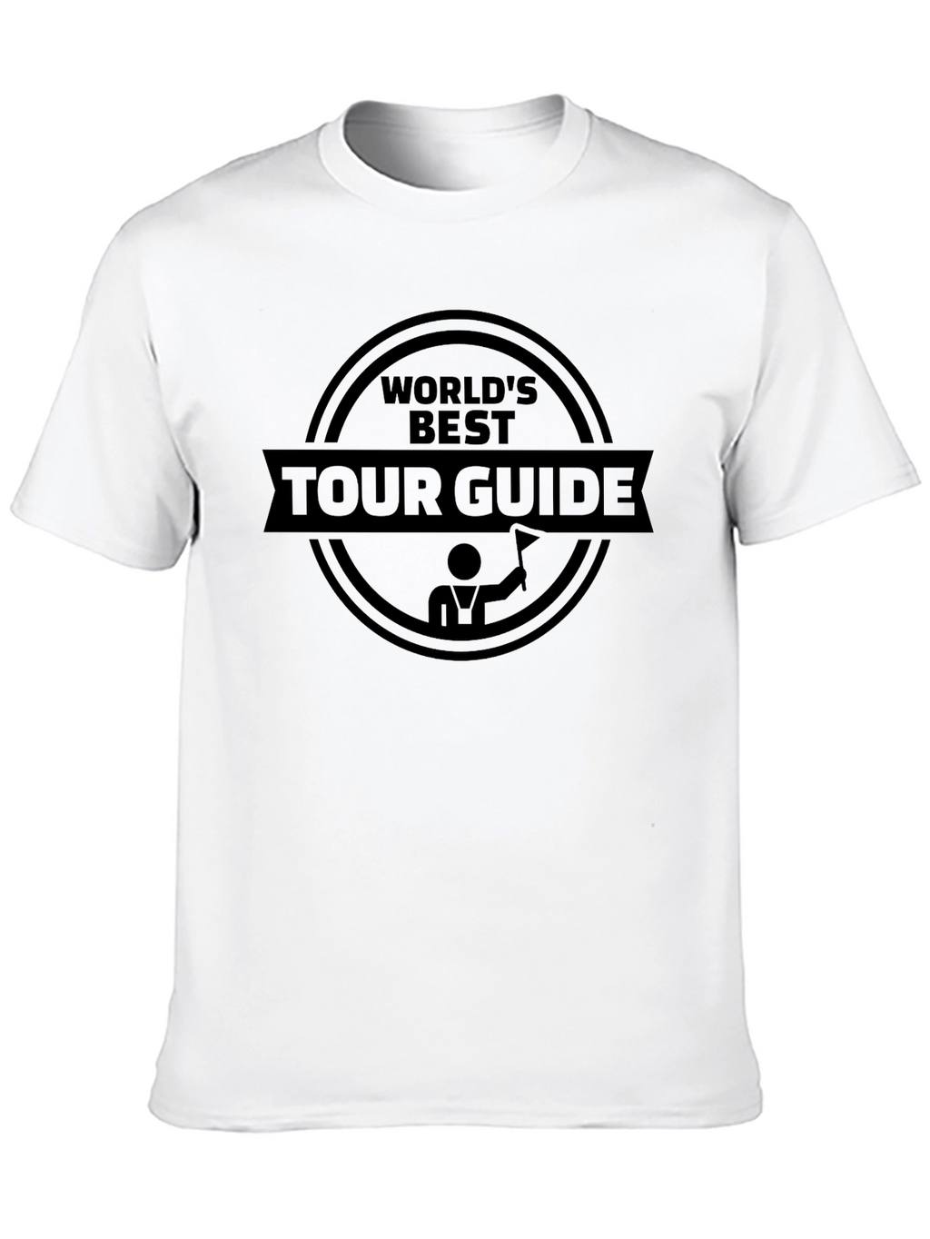 Worlds Best Tour Guide Black Graphic T-Shirt