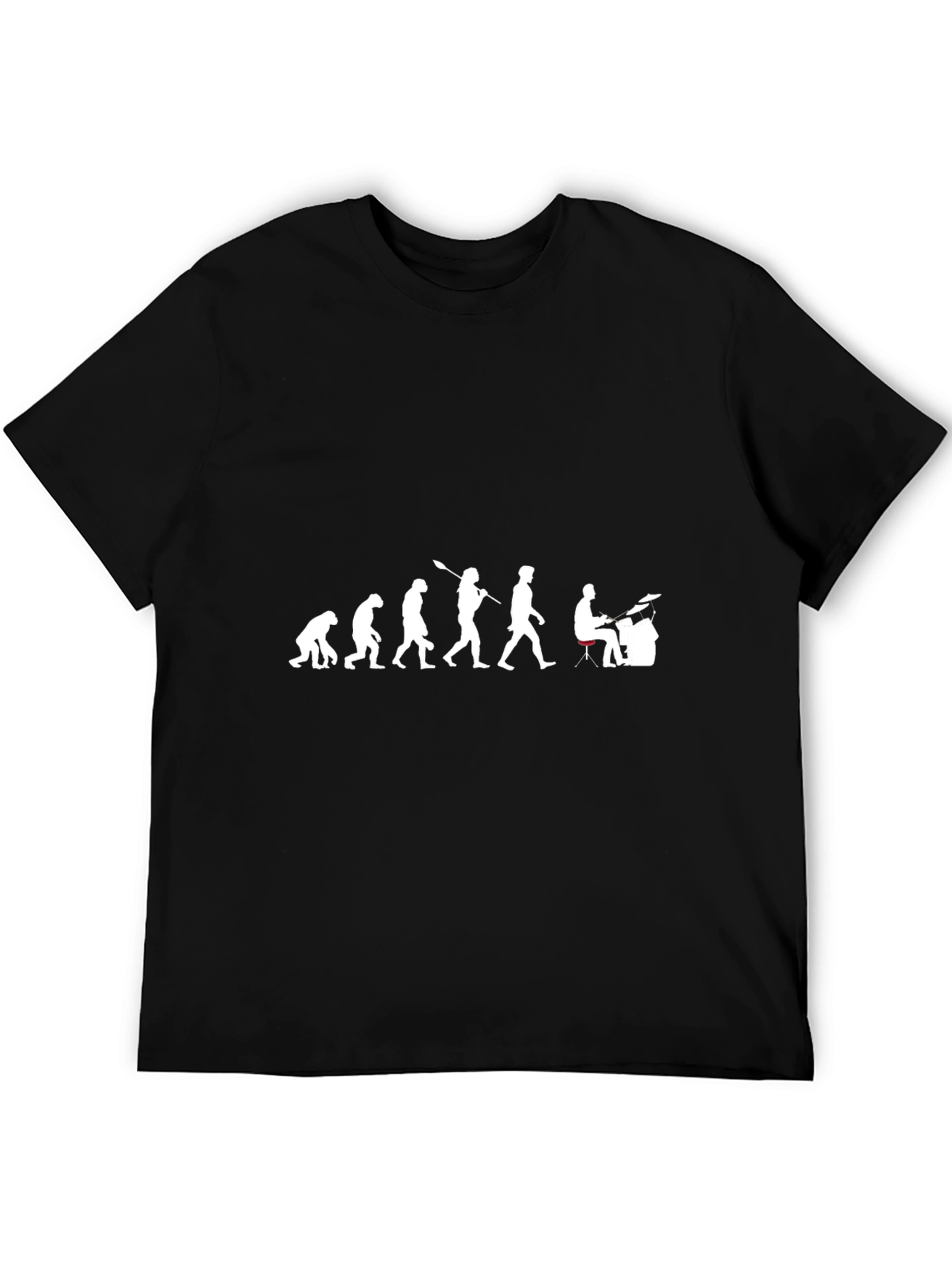 Evolution of Drummer T-Shirt - Funny Musician Tee
