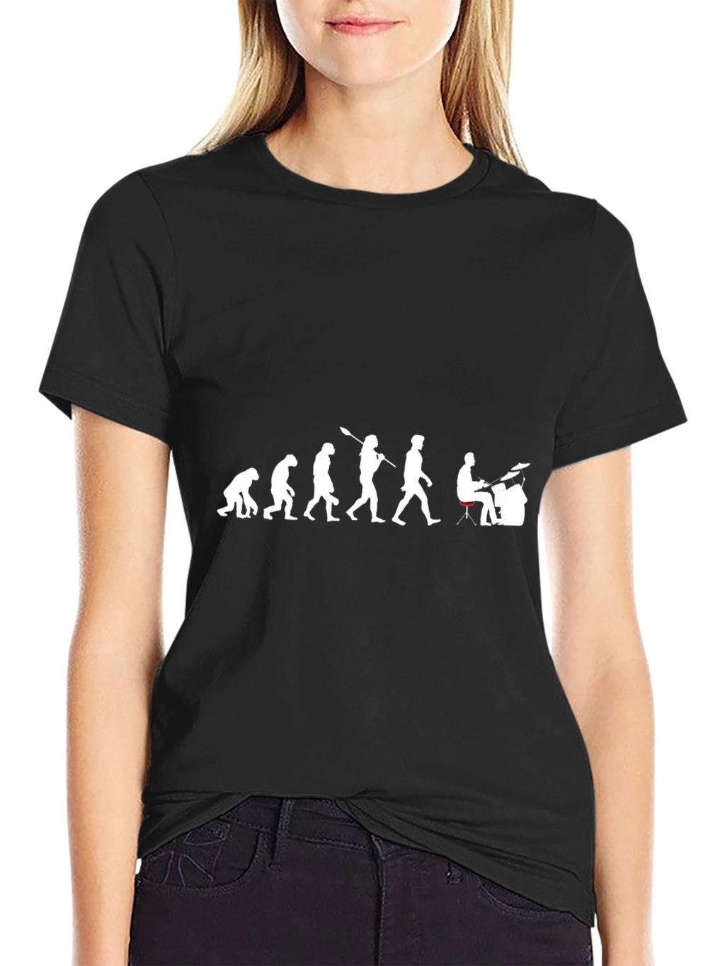 Evolution of Drummer T-Shirt - Funny Musician Tee