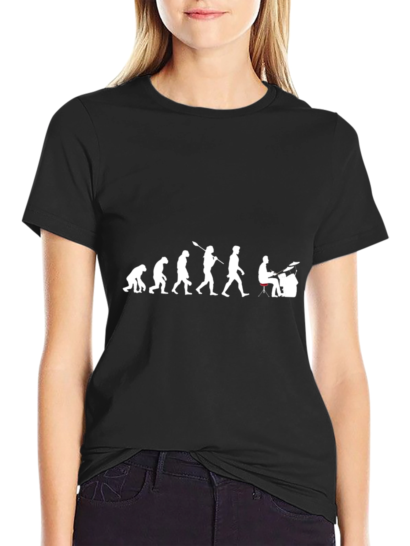 Evolution of Drummer T-Shirt - Funny Musician Tee