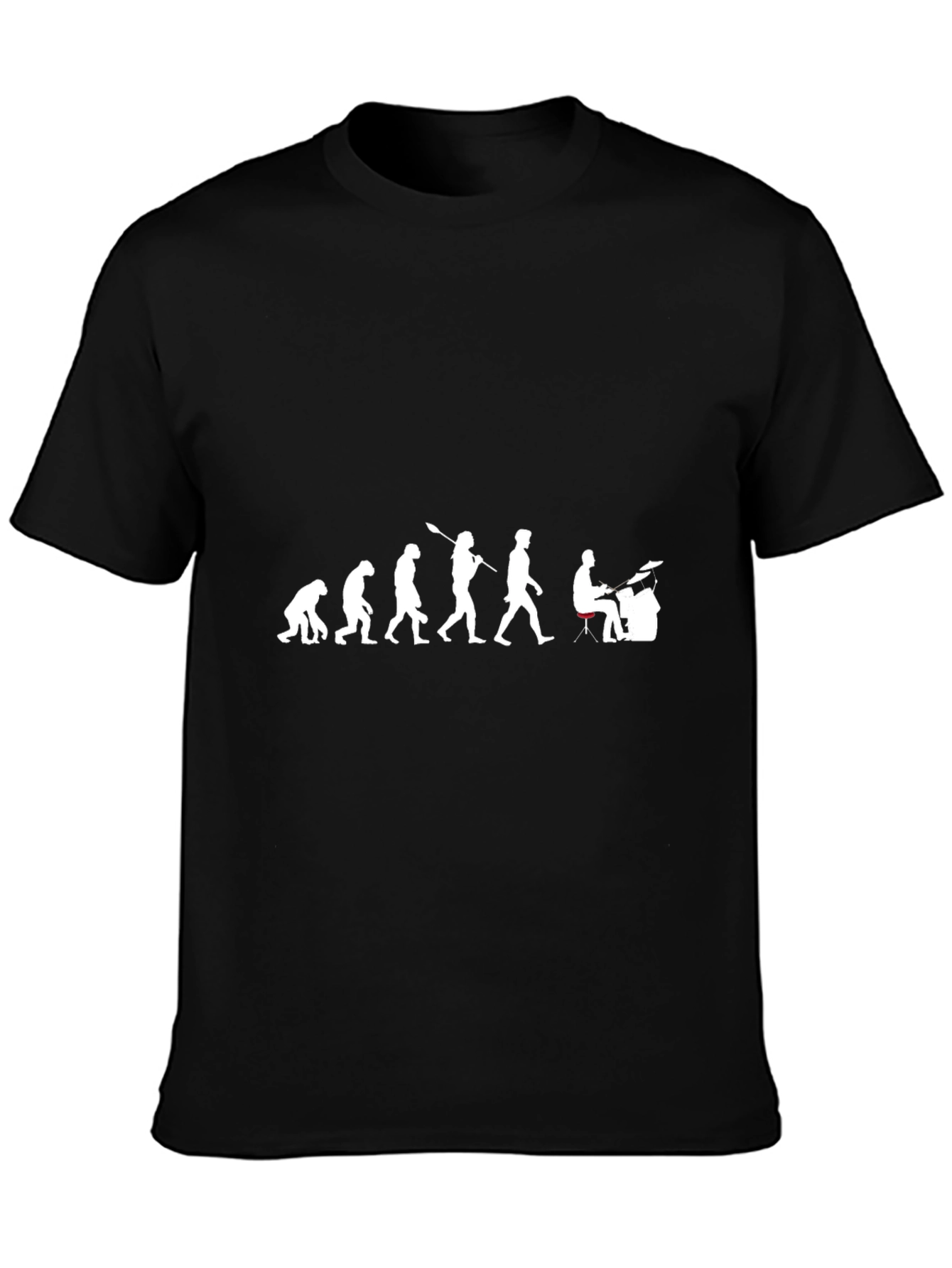 Evolution of Drummer T-Shirt - Funny Musician Tee