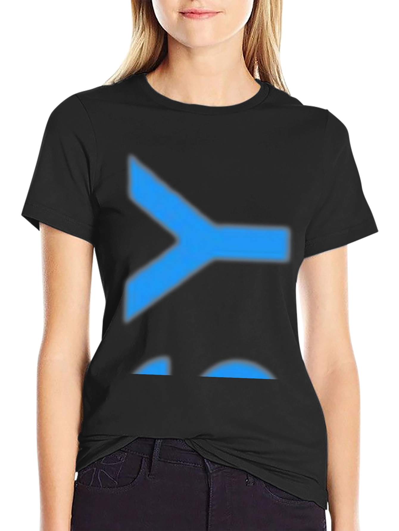 Black T-Shirt with Blue Kayi Tribe Symbol
