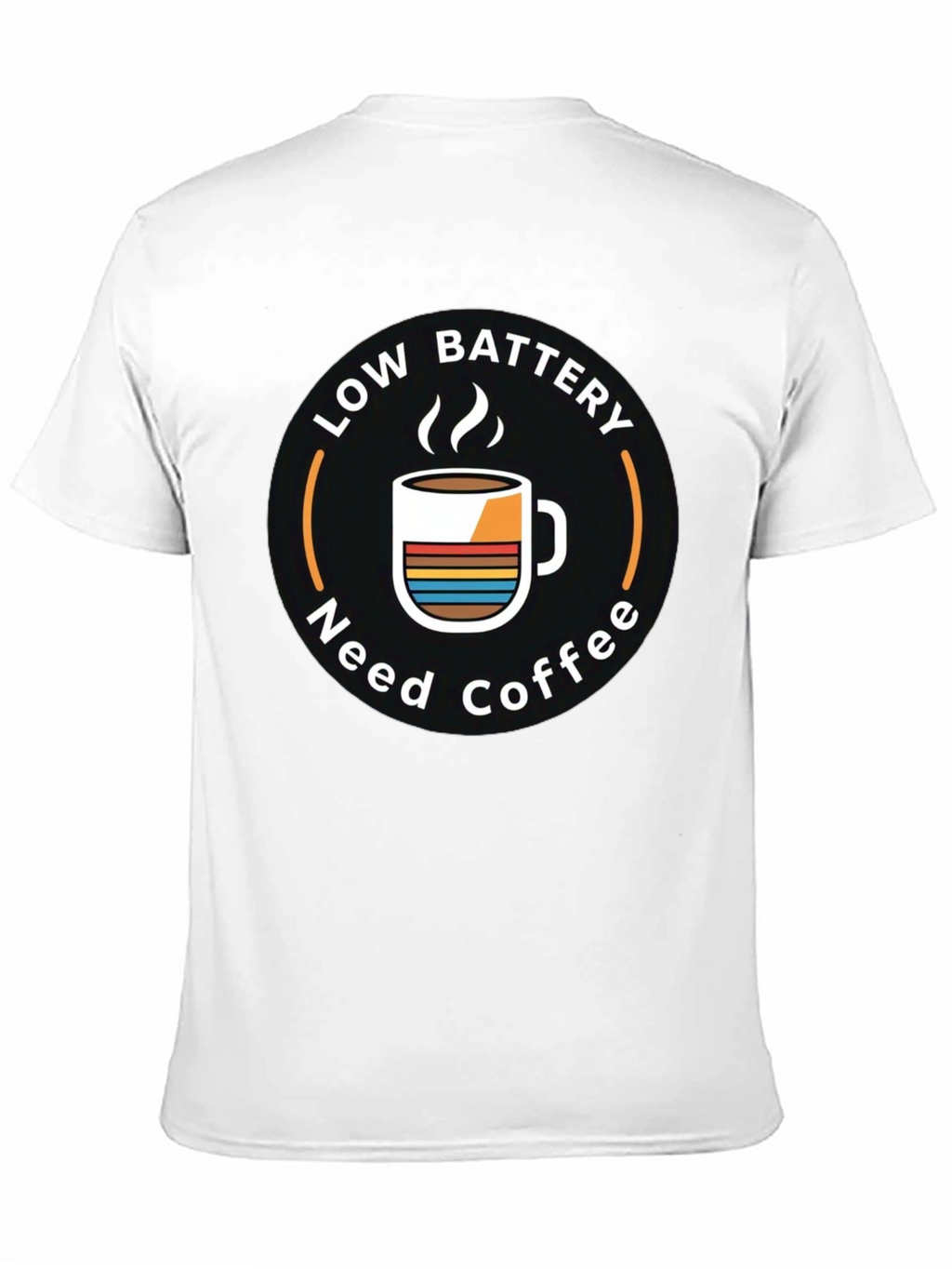 Low Battery Need Coffee Graphic T-Shirt