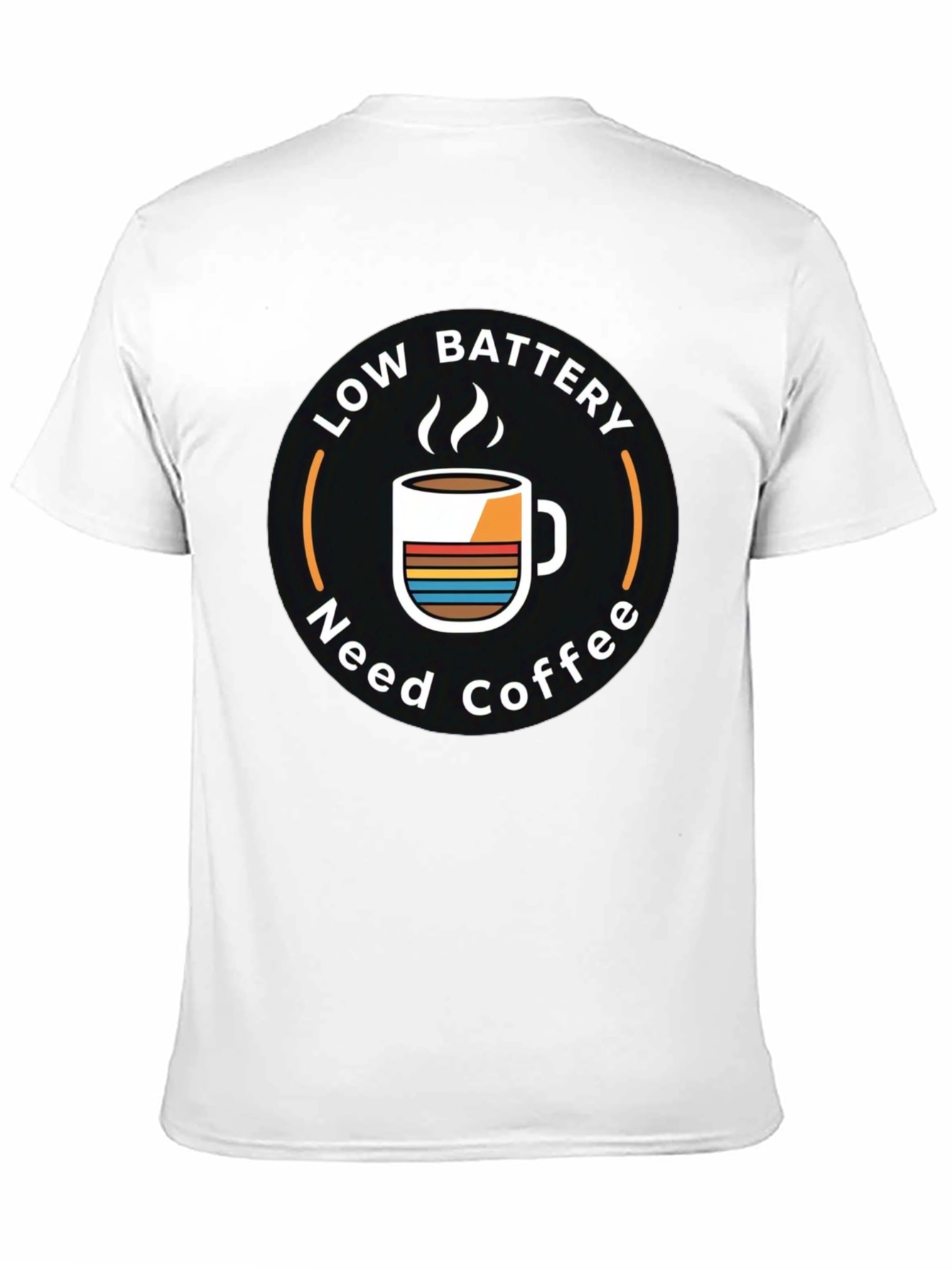 Low Battery Need Coffee Graphic T-Shirt