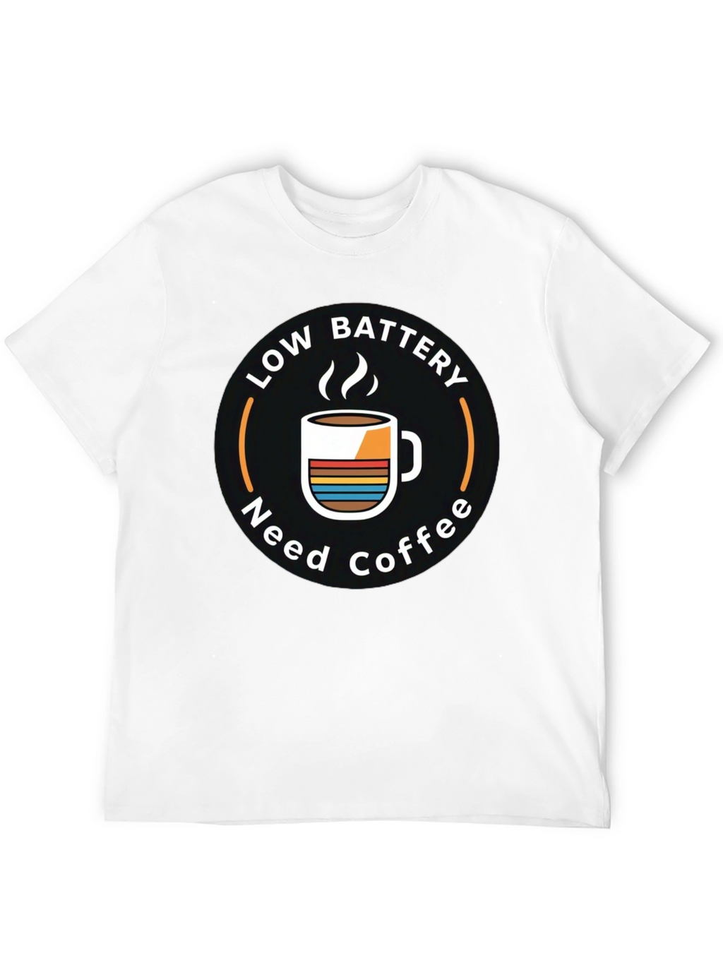 Low Battery Need Coffee Graphic T-Shirt