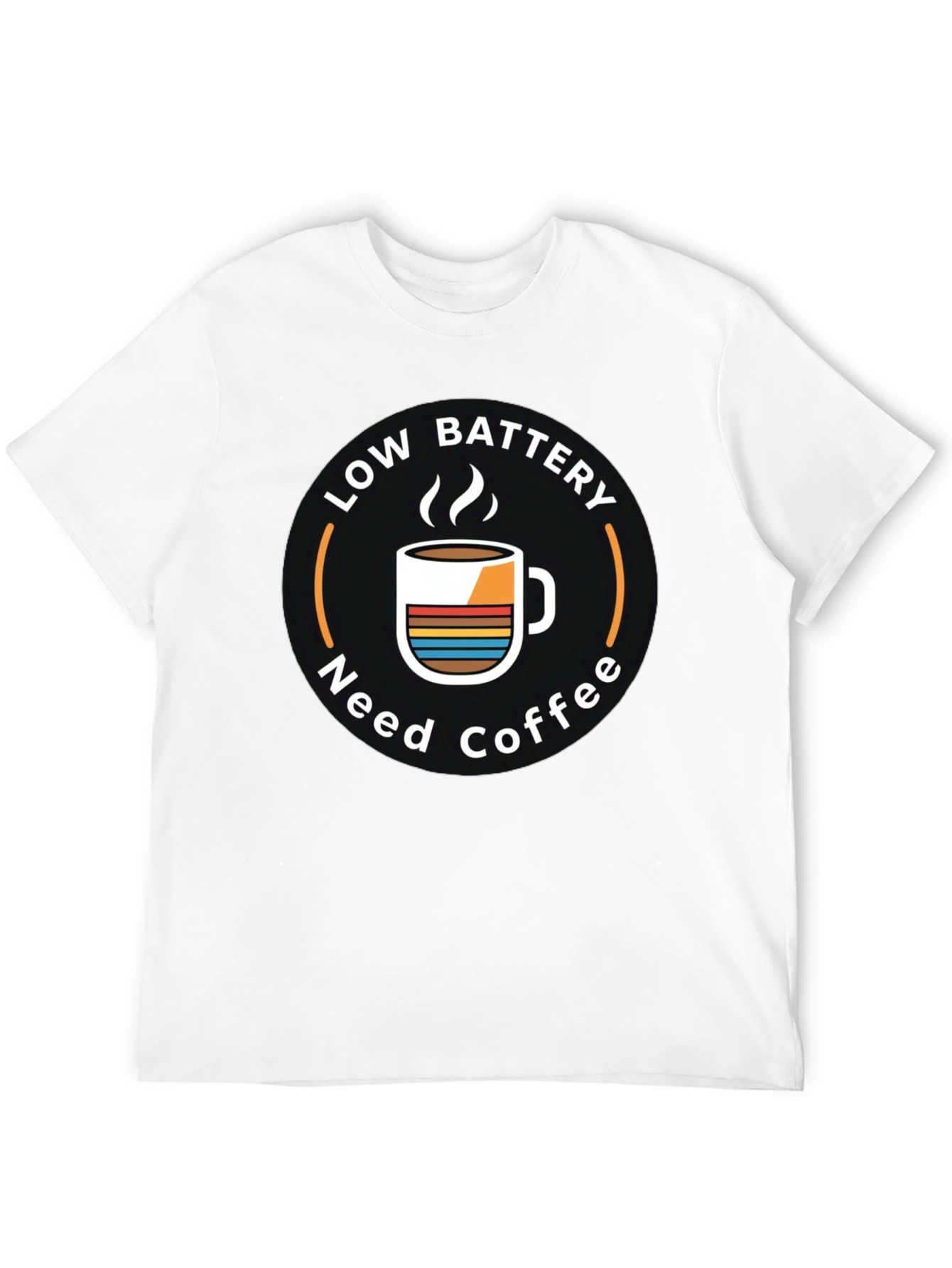 Low Battery Need Coffee Graphic T-Shirt