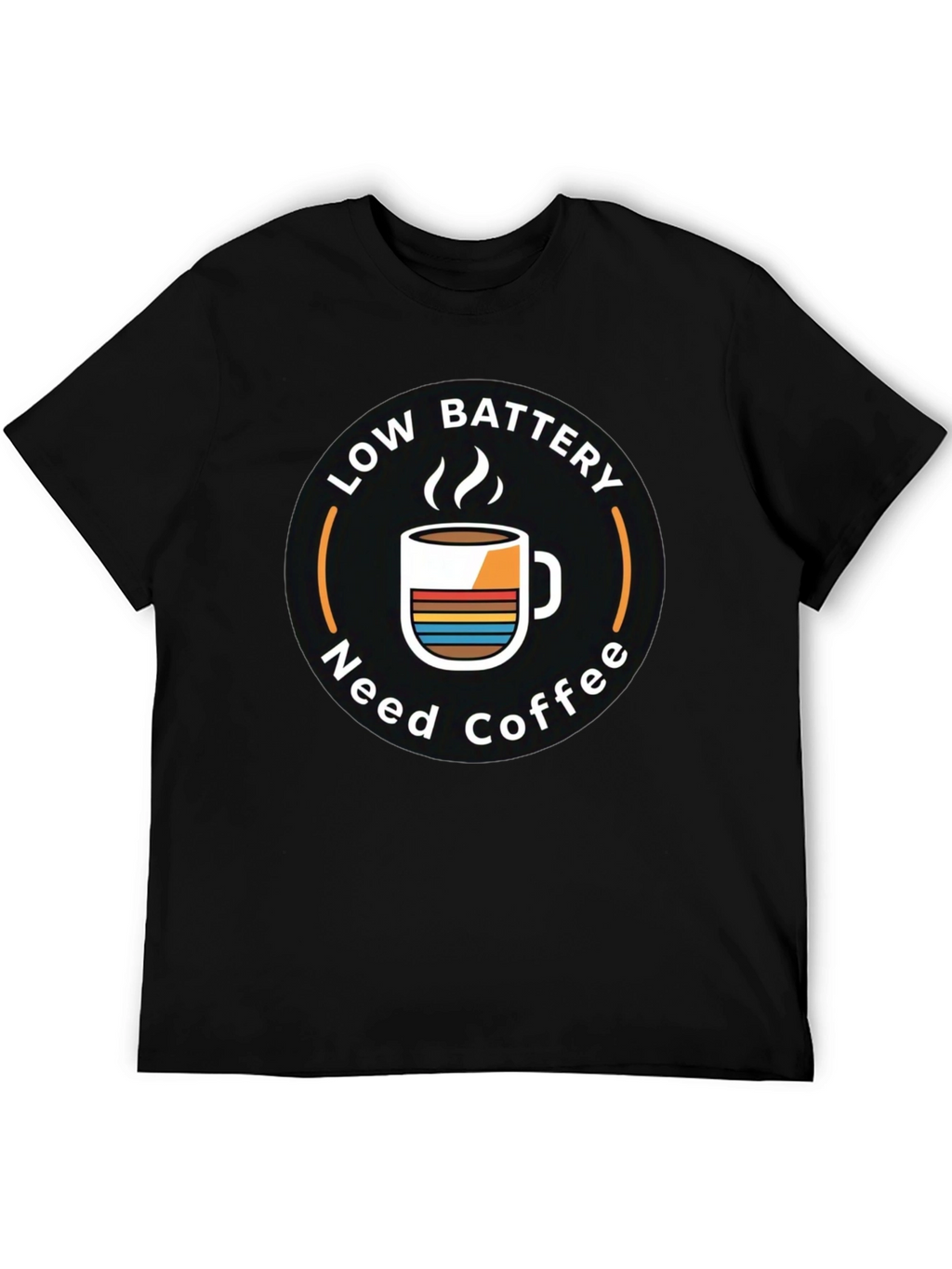 Low Battery Need Coffee Graphic T-Shirt