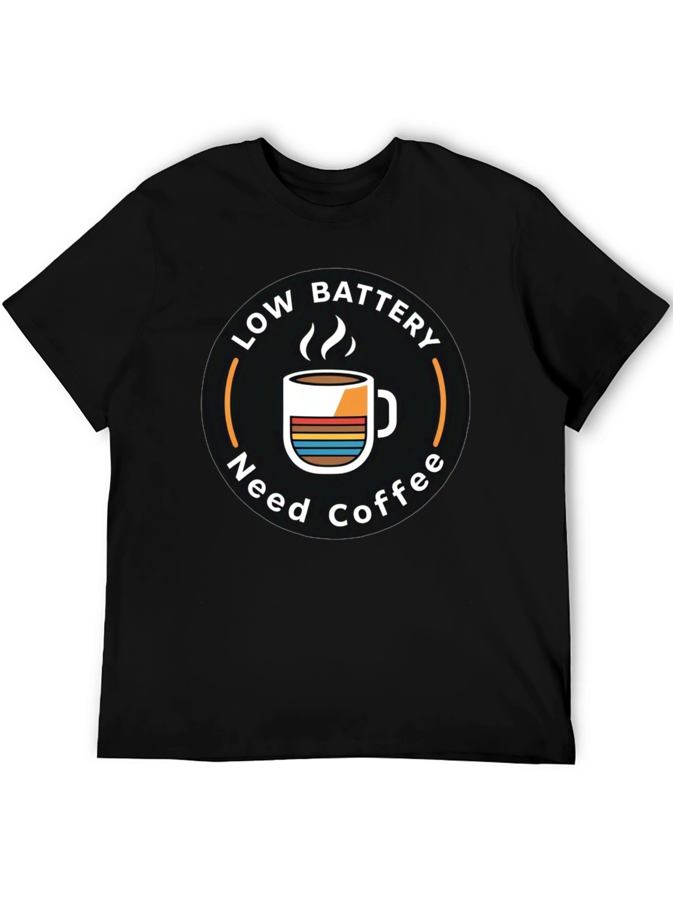 Low Battery Need Coffee Graphic T-Shirt