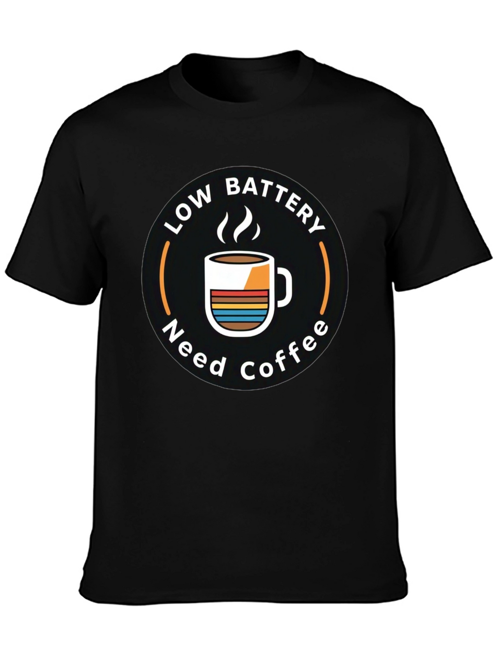 Low Battery Need Coffee Graphic T-Shirt