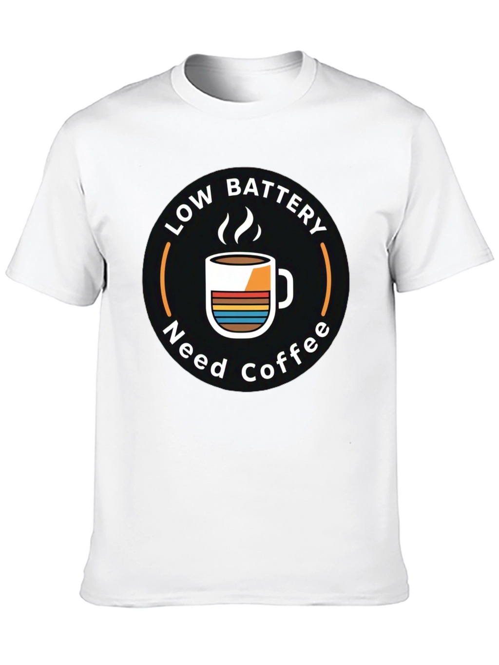 Low Battery Need Coffee Graphic T-Shirt