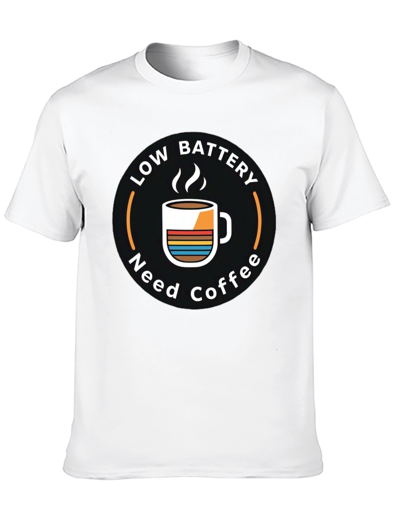Low Battery Need Coffee Graphic T-Shirt