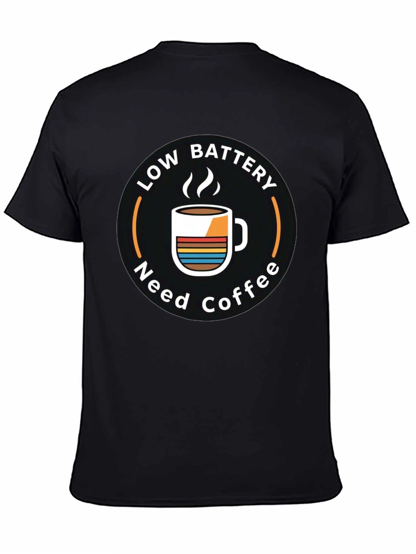 Low Battery Need Coffee Graphic T-Shirt