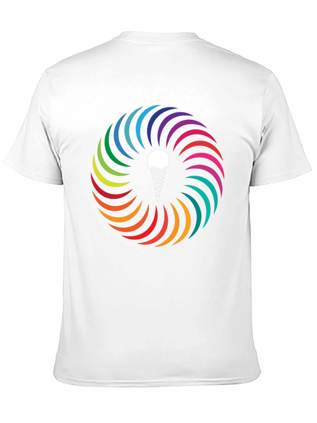 Rainbow Ice Cream Cone Graphic Tee