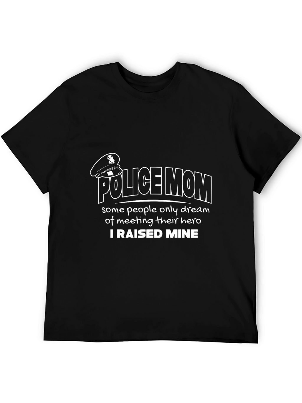 Police Mom Graphic Tee - Heros Mother T-Shirt