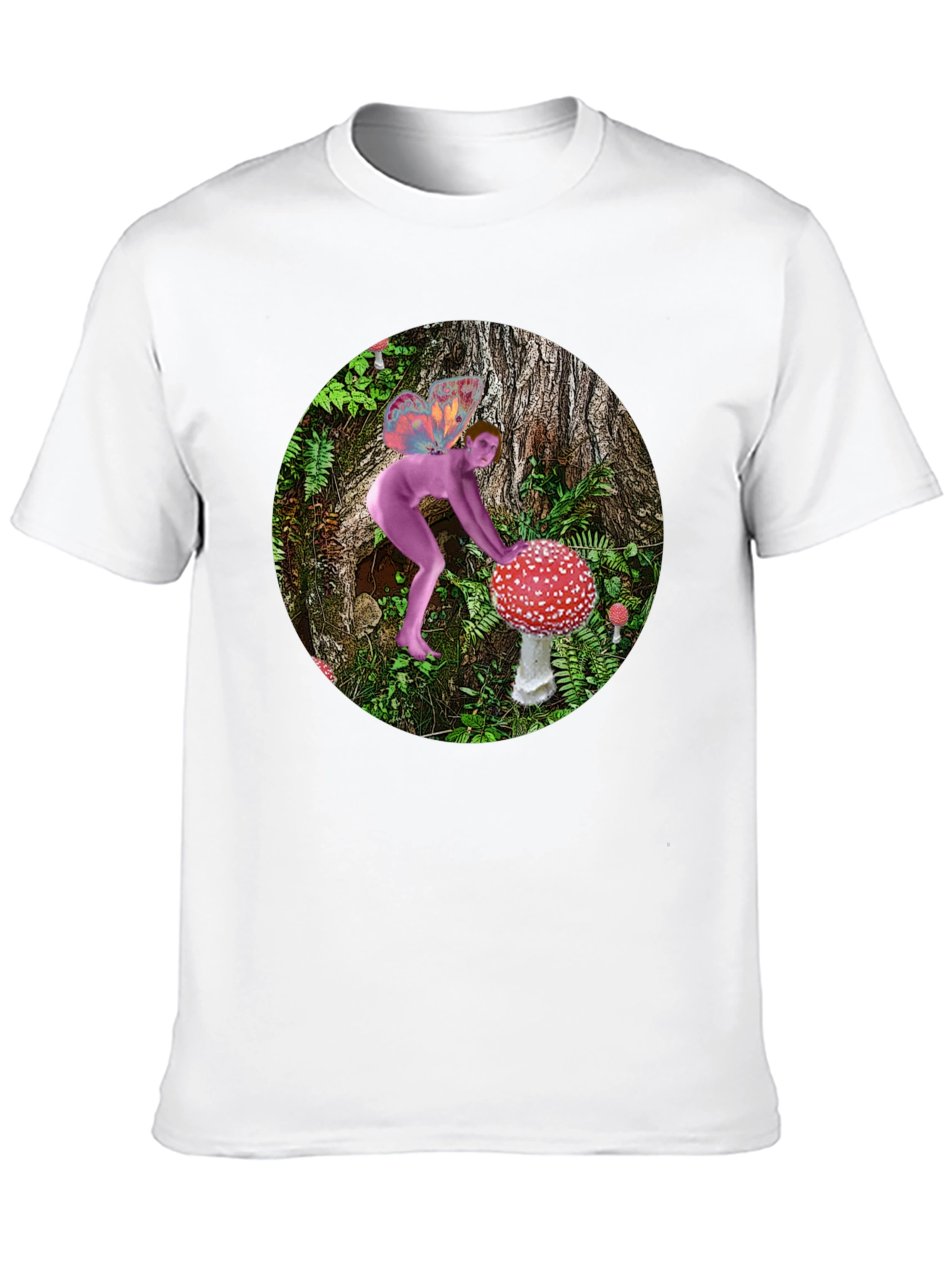 Mushroom Fairy Black T-Shirt