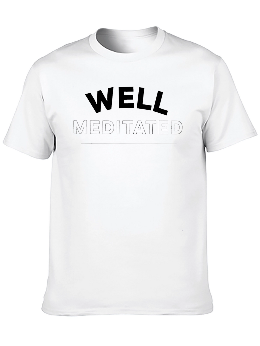 Well Meditated Black Crew Neck T-Shirt