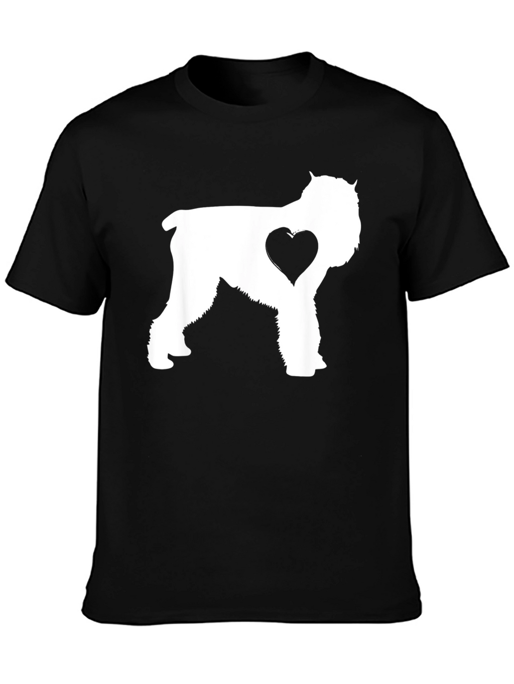 Dog Lover T-Shirt - Schnauzer Heart Graphic
