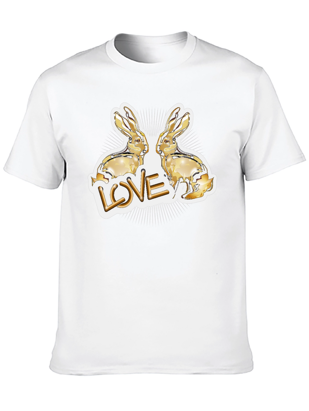 Love Bunny Graphic Tee - Black