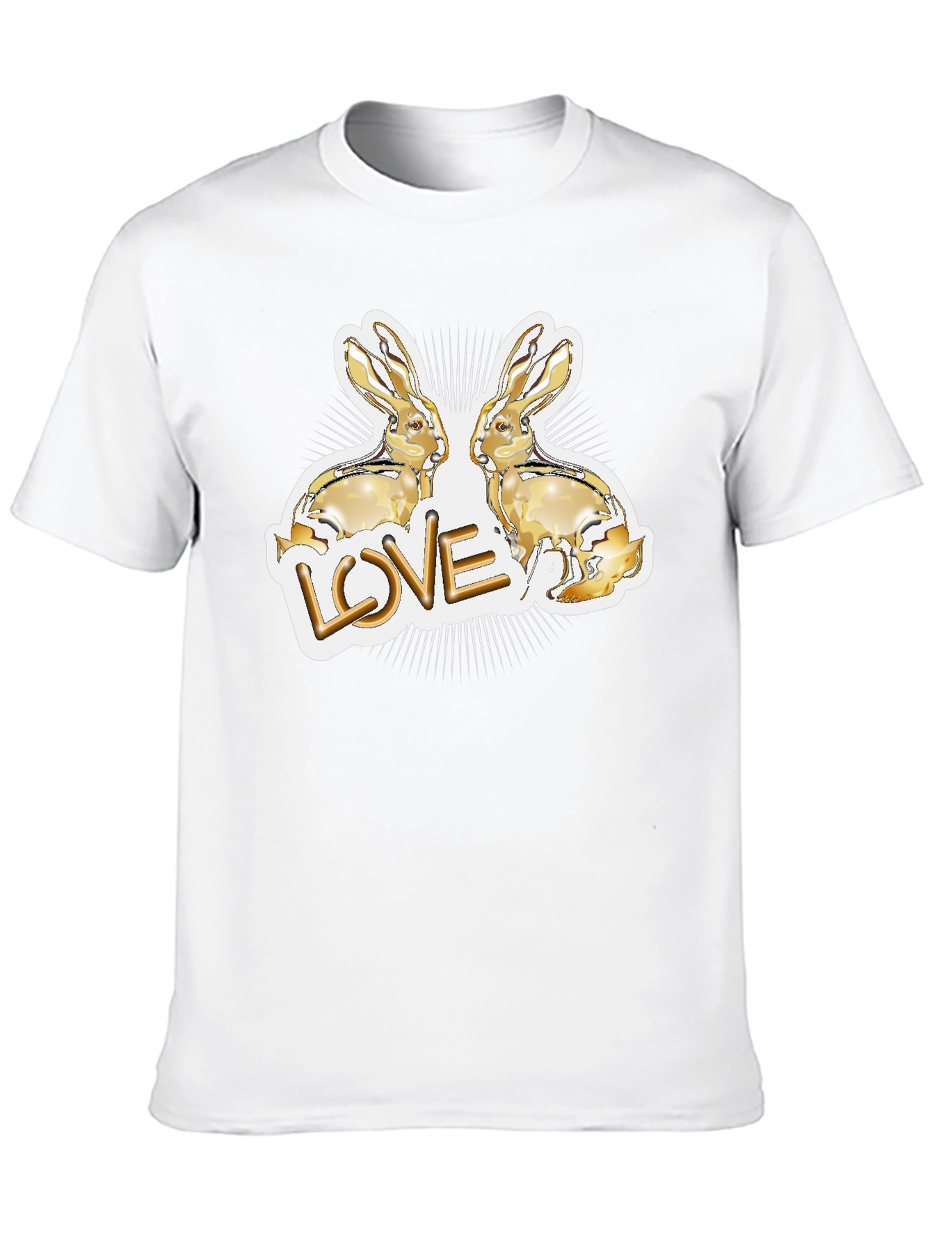 Love Bunny Graphic Tee - Black