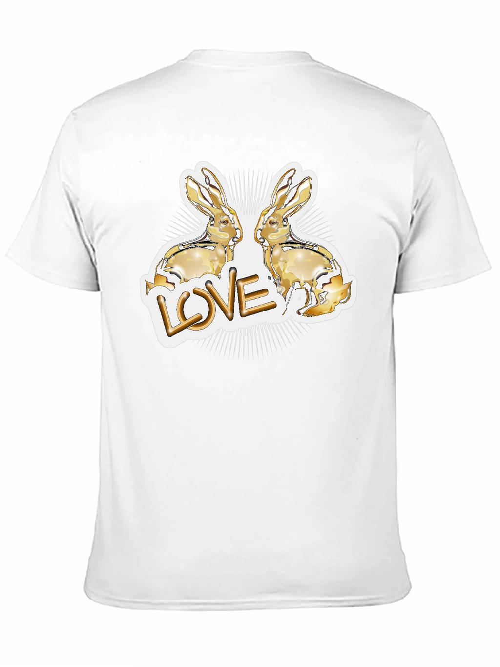 Love Bunny Graphic Tee - Black