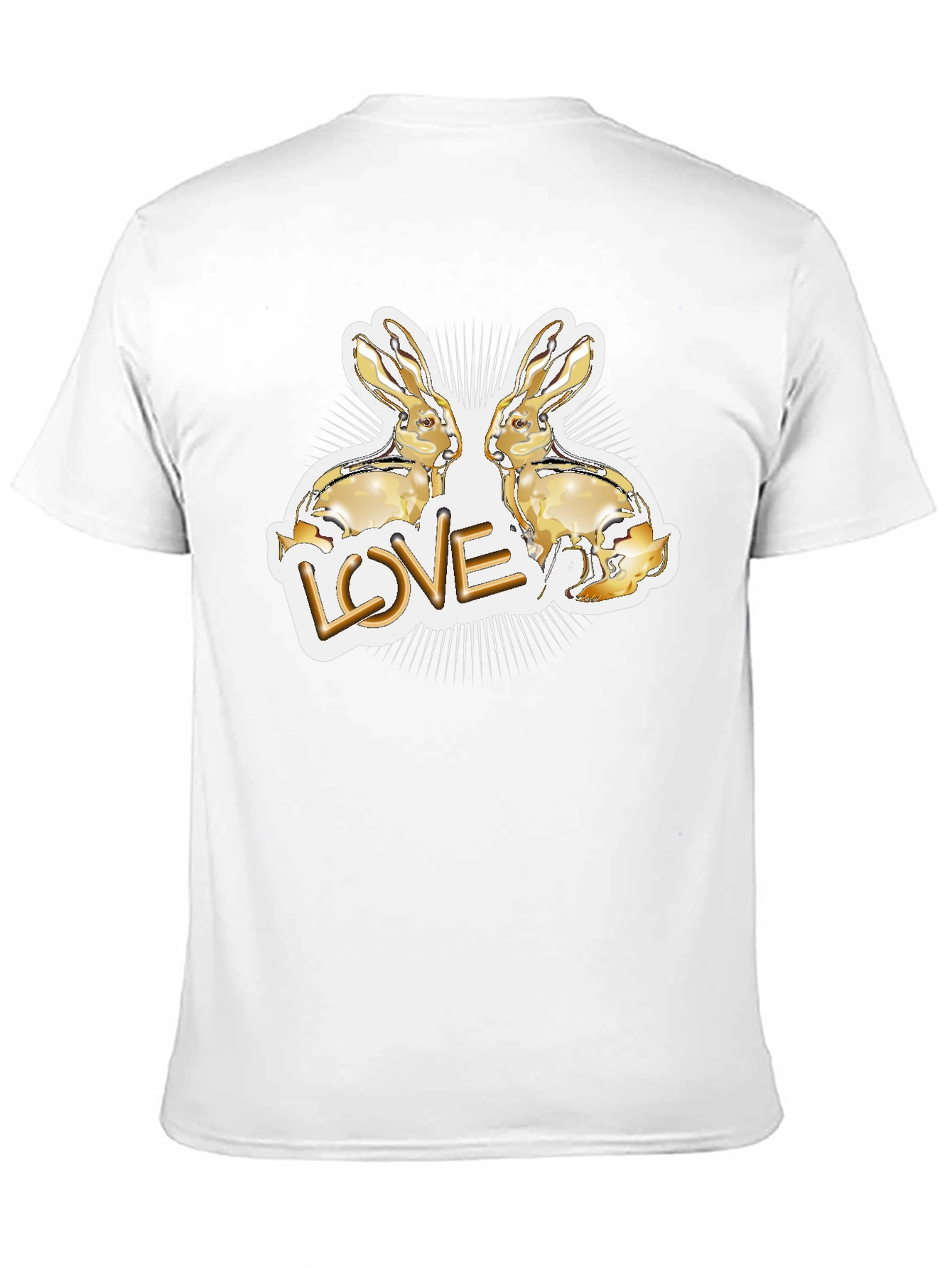 Love Bunny Graphic Tee - Black