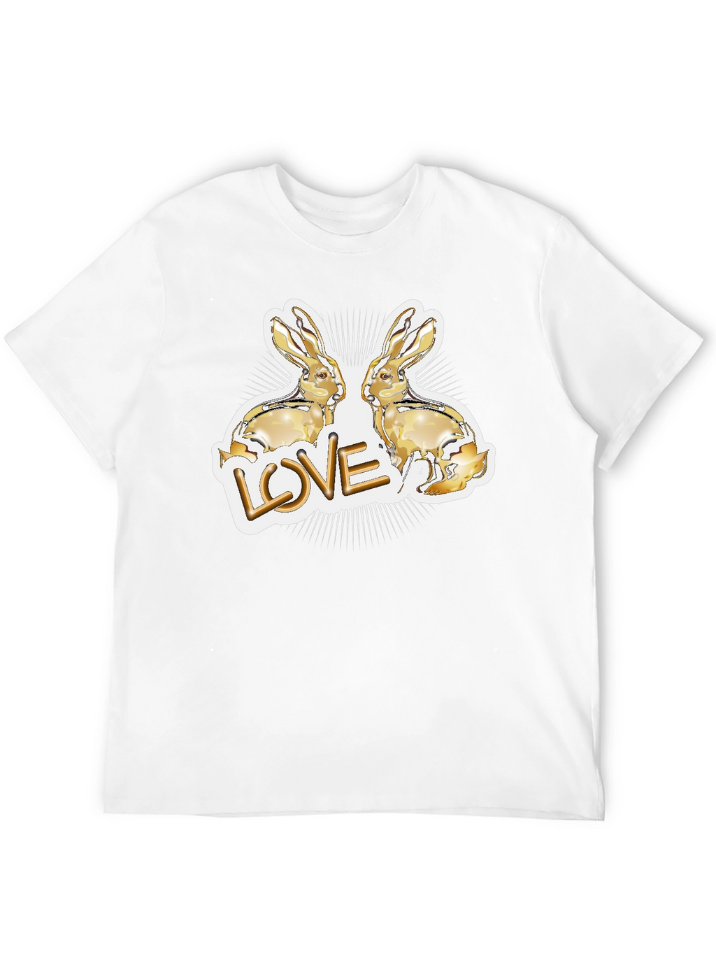 Love Bunny Graphic Tee - Black